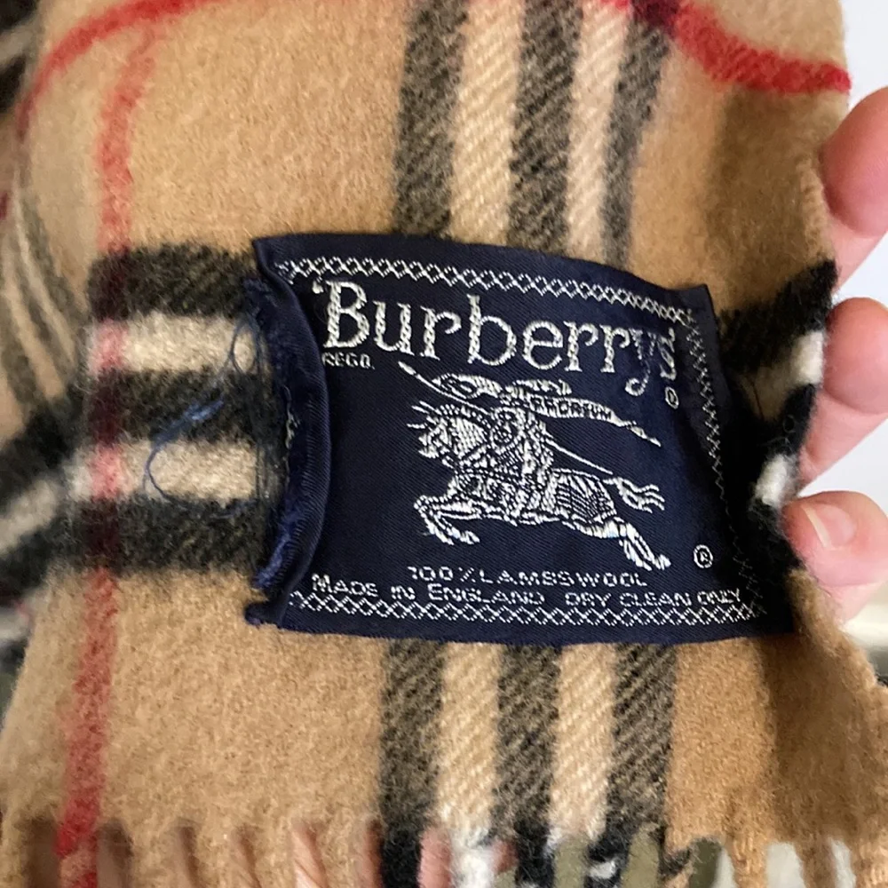 BURBERRY vintage  NOVA CHECK lambwool  SCARF